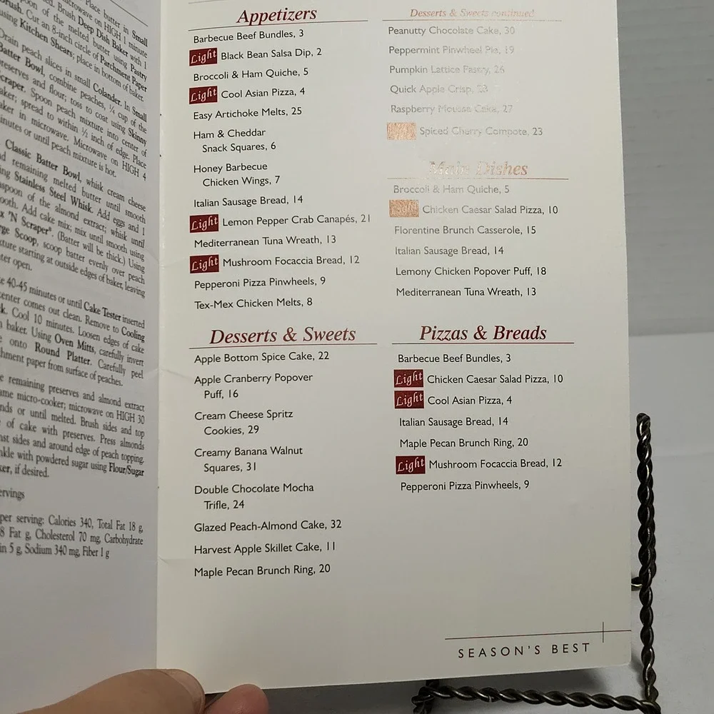 The Pampered Chef vintage cookbook